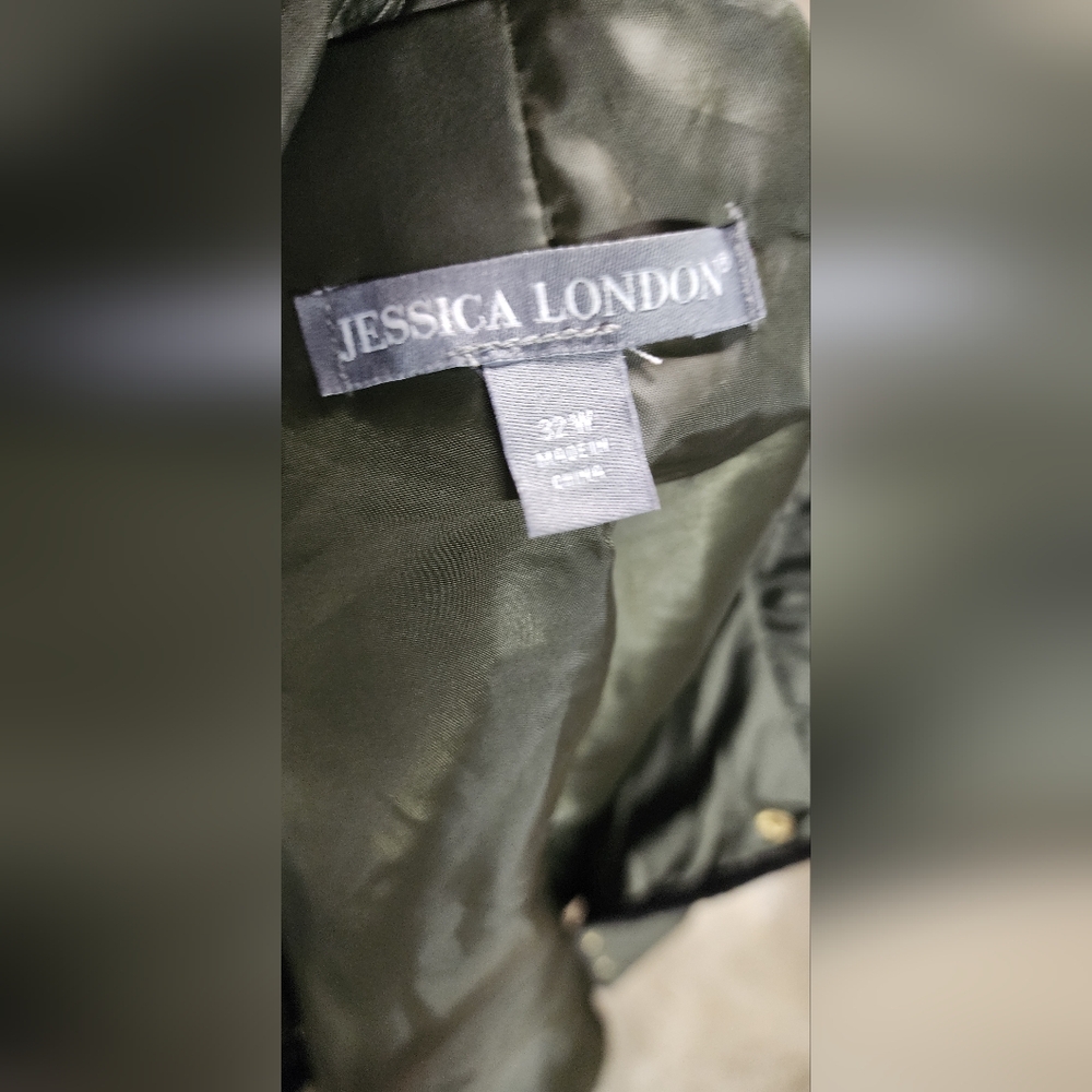 Jessica London Plus Size Snap-Front Quilted Coat. Sz 32w. NWTs DEAL! - Picture 3 of 4